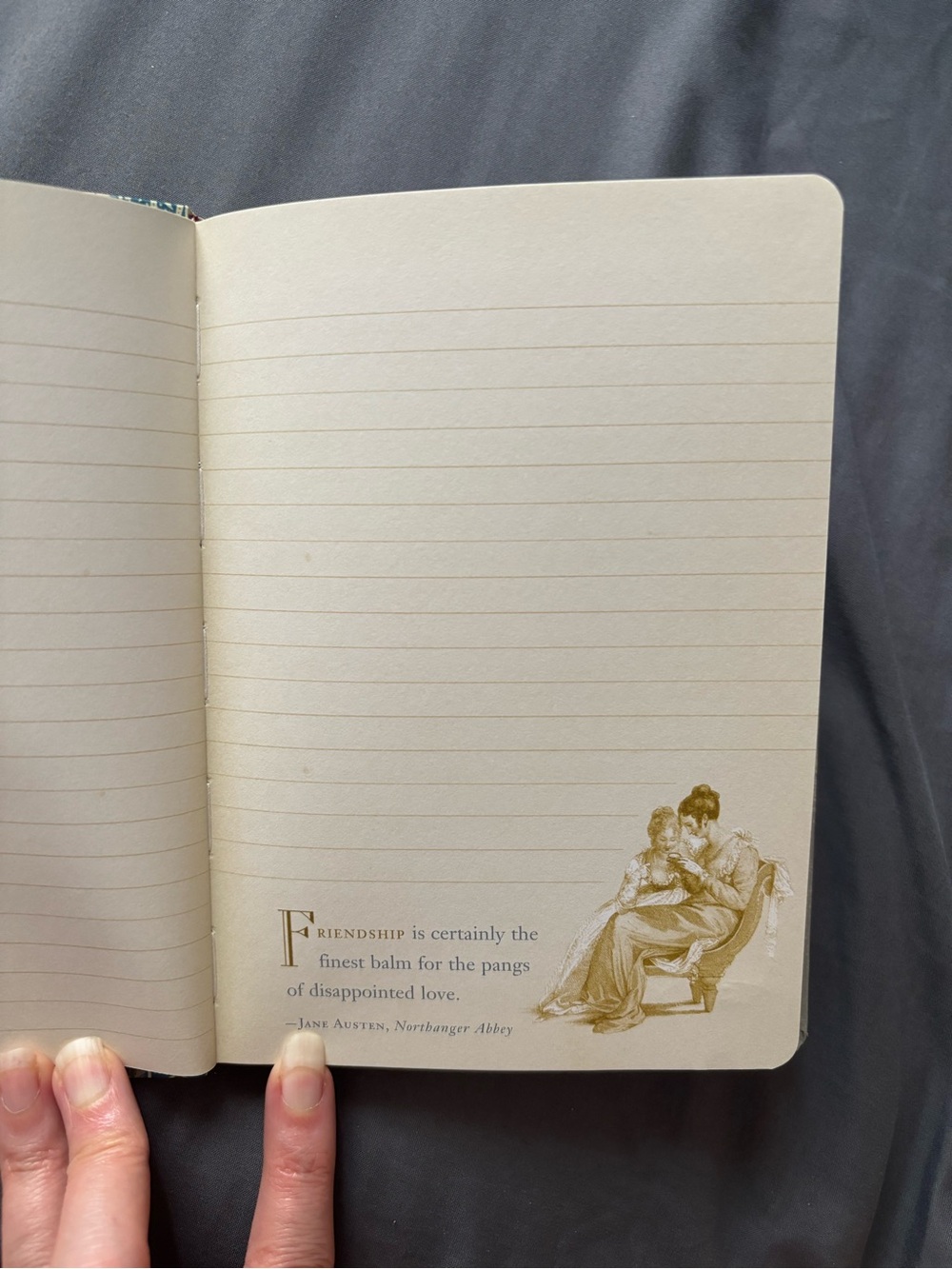 Jane Austen Blue Illustrated Journal - Picture 4 of 6